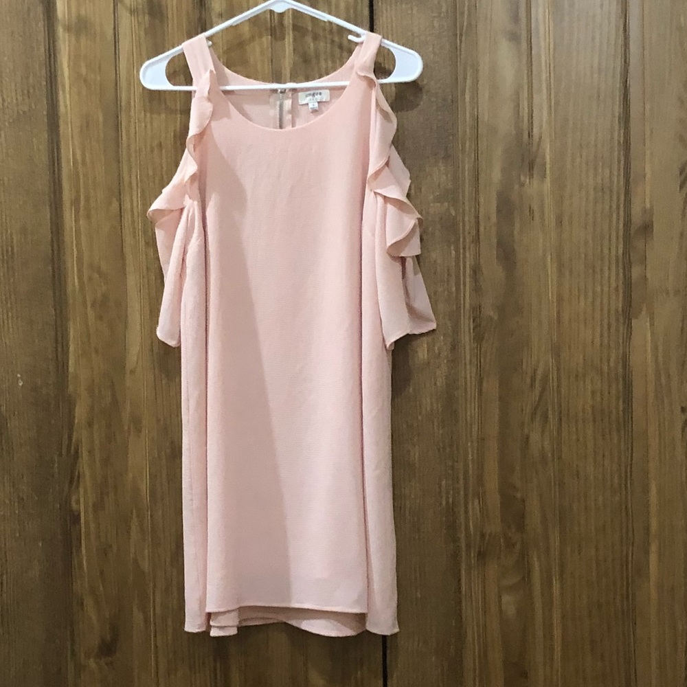 Pale pink cold should dress, never worn! Size S
